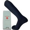 AMAL SOCKS 6 Paia Calze Sanitarie Lunghe in Caldo Cotone con Polsino a costina raccomandato, favorisce la circolazione a compressione Graduata nelle zone della gamba|cucitura ultrapiatta|Prodotto Italiano