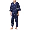 KINMBRA un-brand Kimono Giapponese da Uomo in Cotone Hanfu Abito da Pigiama Antico Plus Size Abbigliamento Zen Abbigliamento taoista (Taglia L, F)