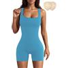 Merlvida Tuta Intera Donna Corto Jumpsuit Sportivo Senza Cuciture Completo Palestra Elasticizzato Tutina Aderente Elegante Body Sexy Estivo Lifting Gym Yoga Workout