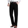 Oanviso Pantaloni da Uomo Business Pantalone da Abito Velluto a Coste Elasticizzati Pantaloni da Lavoro Taglio Classico Elegante Pantaloni Autunno Casual Pantaloni Jogging Slim Fit Caldo C Nero XL