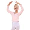 Bezioner Maglioncino da Balletto con Pile Giacca Danza per Bambini e Donne Rosa L(130-150cm)