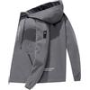 Fulidngzg Giacca Uomo Invernale Caldo Nylon Impermeabile Vento con Rivestimento in Piumino e Cappuccio S-5XL Giubbotto Softshell Primaverile Autunno Casual Elegante da Lavoro per Moto Trekking Escursioni 2025