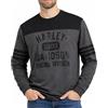 Harley-Davidson Maglia da corsa a maniche lunghe da uomo, colore nero, 96544-23VM, Grigio, X-Large