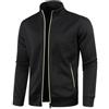 seiveini Cardigan da Uomo Lavorato a Maglia con Cerniera Intera Giacca Leggero Classico Giacca Felpa Uomo Manica Lunga con Tasche Pullover con Zip Autunno Invernale A Nero 4XL