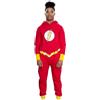 DC Comics The Flash - Pigiama da adulto con cappuccio