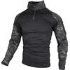 zuoxiangru T-Shirt Tattica Uomo | Maglia Combat Tessuto ripstop traspirante ed elastico, adatto per airsoft, caccia, escursionismo e attività outdoor