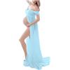 ORANDESIGNE Donna Vestiti Premaman Estate Abiti Eleganti Incinte Abito Fotografia Puntelli Fancy Servizio Fotografico per Beach Abiti Fotografiche