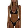 riou Costume da bagno da donna Push Up Sexy Brasiliano Costume da bagno con schiena scoperta Costume da bagno per nuoto Costume da bagno sportivo con scollo a V imbottito e perizoma Bikini due pezzi