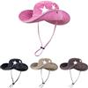 Ianulus Cappello da Sole da Spiaggia, Cappello da Cowboy, Cappello da Pescatore da Uomo e da Donna, Due Varianti di Indosso, Cappello da Pescatore con Sottogola (Rosa)