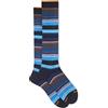 Gallo - Calze Lunghe Uomo Cotone Blu/sabbia Righe Multicolor