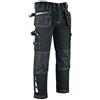 MS9 Pantaloni da Lavoro da Uomo Cargo Riflettente con Tasche Multifunzionali e Ginoccho Cordura Tasche