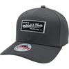 Mitchell & Ness - Cappellino snapback Classic Red con logo in gomma rialzata, grigio., Taglia unica