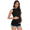 Smallshow Vestiti premaman da donna girocollo senza maniche gravidanza gilet top