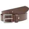 RED BRIDGE Cintura in Vera Pelle da Uomo Accessorio Cinta Elegante e Sportiva Marrone scuro 110