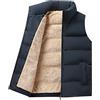 Peuignao Gilet Pile Uomo Imbottito Invernale Giubbotto Giubbino Giacca Smanicato Gilet Imbottiti Fleece Uomo Invernali Giacche Senza Maniche Gilet Trapuntato Puffer Oversize Pesante Uomo Taglie Forti Blu M