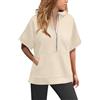 Uwdiohq Felpa Donna con Zip Tuta Ginnastica Donna Estiva Felpa Senza Maniche Gingobbé Oversize Zip in Pile XXXL Coperta Gatto Bianco Nera con Cerniera da Rosa Disegni Larga Cappuccio Grigia Over
