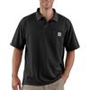 Carhartt Polo da uomo a maniche corte con tasca a maniche corte di peso medio, nero, XX-Large (Regolare)