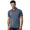 Geographical Norway Polo Uomo Konakri Maglia Polo Cotone Manica Corta Collo Bottoni Tasca Petto Stampa Bandiera Lato Manica Casual Elegante Traspirante Uomo