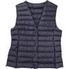 Masrin - Giubbotto trapuntato da donna, leggero, per la mezza stagione, senza maniche, con scollo a V, imbottito, in tinta unita, per autunno e inverno, basic, in taglie forti, giacca sportiva, da