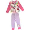 Hello Kitty Pigiama per ragazze Hello Kitty, set di biancheria notturna in 2 pezzi, rosa/lilla, età 5-12 anni, 9-10 Years