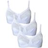 Coconuda Confezione da 3 Reggiseni Camelia Bianco 8