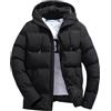 Meaunzyl Giubbotto Invernale Uomo Giacca Trapuntata Con Cappuccio Giacca Corto Piumino Con Tasch Pesante Lucido Antivento Impermeabil Giacca A Vento Jacket Rimovibile Giubbino Giacchetto Caldo Casual