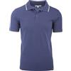 Cashmere Zone T-Shirt Polo Uomo Manica Corta Cotone Piquet Maglietta Sportiva Elegante (M, Blu)