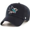 47 San Jose Sharks NHL Clean Up Nero Berretto Regolabile