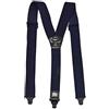 Olata Bretelle da Lavoro a Forma di Y con Clip in Plastica, Utilizzabili in Aeroporto, 4 cm. Blu Navy