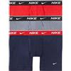 Nike Boxer da uomo in cotone elasticizzato per tutti i giorni, confezione da 3 KE1107-410 TAGLIA MEDIA