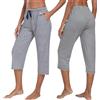 MoFiz pantaloni a righe pigiama donna pantaloni tre quarti pantaloni morbidi pantaloni estivi 513-A S
