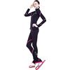 LIUHUO Set di pantaloni da pattinaggio su ghiaccio per ragazze, colore nero, per allenamento, pattinaggio