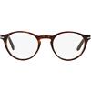 Persol, PO3092 V, occhiali con montatura rotonda in acetato, da uomo Havana 48