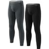 DAVID ARCHY Pantaloni Termici Uomo Calzamaglia Invernali Sottopantaloni da -10 °C a 0 °C Piancheria Intima Termiche Running Sci Inverno Alpinismo Ciclismo Contiene Una Miscela di Lana e Seta di gelso