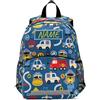 HMZXZ Zaino Personalizzato per Bambini con Nome, Trattori Cartoon Farming Bookbag per Ragazzi e Ragazze 3-6 Anni, Colorato Auto Asilo Prescolare