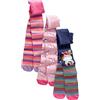 NEXT Confezione da 3 collant in misto cotone con unicorni Pink and Navy 18 Mesi