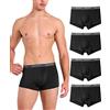 DAVID ARCHY Boxer da Uomo Pantaloncini retrò con Tasca 3D rigonfia, Mutande da Uomo in bambù Biancheria Intima di Base Ultra Morbida Traspirante, Pacco da 3/4