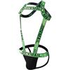 JOCKMAIL Imbracatura sportiva da uomo con tracolla da uomo con sospensorio fitness monopezzo imbracatura con body sospensorio, Verde, Large