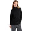 Style & Republic Maglione da donna a collo alto con vestibilità oversize in 100% cashmere, elegante maglione in cashmere di alta qualità con scollo a tunnel, per autunno e inverno, Nero , XS