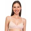 SIELEI, Reggiseno Senza Imbottitura e Senza Ferretto, Realizzato in Cotone Biologico, Designed in Italy, Color Rosa Melange, Taglia 6B