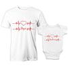 Puzzletee Coppia T-Shirt e Body Neonato Personalizzato Unisex - Festa del papà - Cotone Ultra Morbido, Stampa con Inchiostri Certificati Oeko-Tex - Idea Regalo Originale