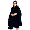Generic Sciarpa Uomo Firmate Con Lana Mohair e Volpe Vera - Foulard e Stola Per Abito Da Sposa Invernale - Cashmere e Seta Argento