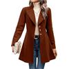 MOKBAY Cappotto Lana Cotta Donna Cappotti Giacca da Neve Taglie Forti Oversize Lana Giacca Invernali Termica Cappotto Elegante Autunnale Cappotti Donna S