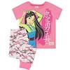 Disney Rosa Lungo Pajamas Set Mulan Loyal Coraggioso Vero Ragazze