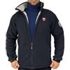 Threelands pioneer Giacca Invernale da Uomo in pile Imbottito di pelliccia ecologica, cappotto con zip elegante e Fodera calda, blu e nero DEFENDER
