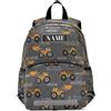 HMZXZ Zaino per Bambini con Nome Personalizzato, Trattori Cartoon Farming Bookbag per Ragazzi e Ragazze 3-6 Anni, Colorato Auto Asilo Prescolare