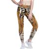 HMZXZ Pantaloni da yoga da donna a vita alta, stampa tigre africana, pantaloni da palestra, allenamento, corsa, yoga, leggings da donna con animali dei cartoni animati, Multi, XL