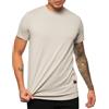 Leif Nelson - T-shirt casual da uomo, grigio pietra, XL