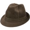 LIPODO Cappello a Coste Molinar Uomo - Trilby da Estate/Inverno - 56 cm Marrone