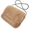 GALPADA Cuscino Per Le Mani Con Borsa Scaldamani Uomini Scaldamuscoli Grunge Costume Scaldabraccia Termico Girocollo Tocco Il Calore Caldo Guanti Riscaldati Black Finta Pelliccia Di Volpe